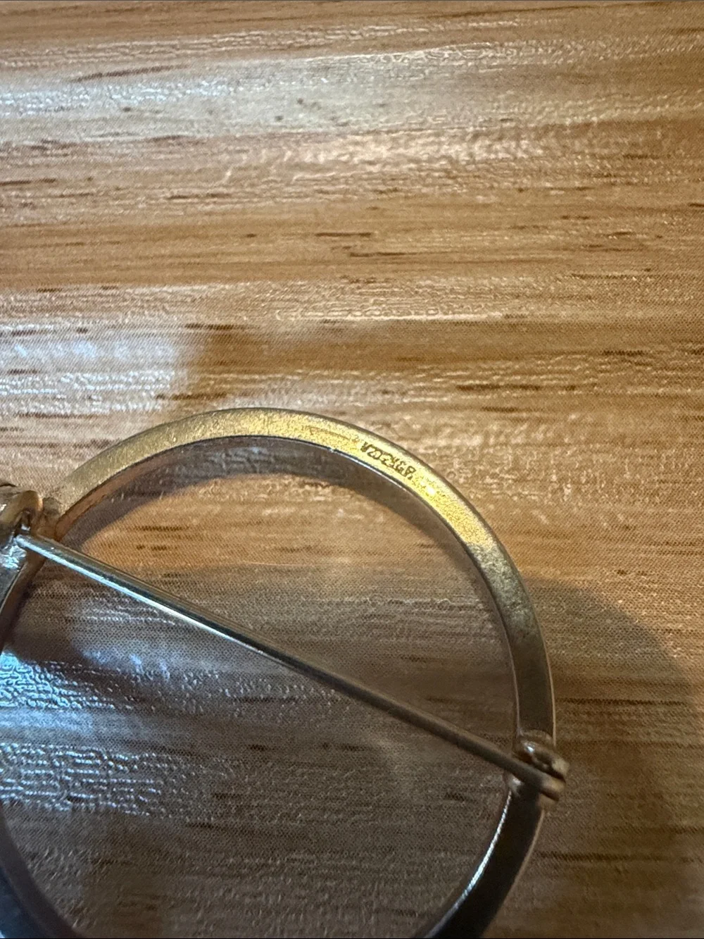 Gold Circle Brooch
